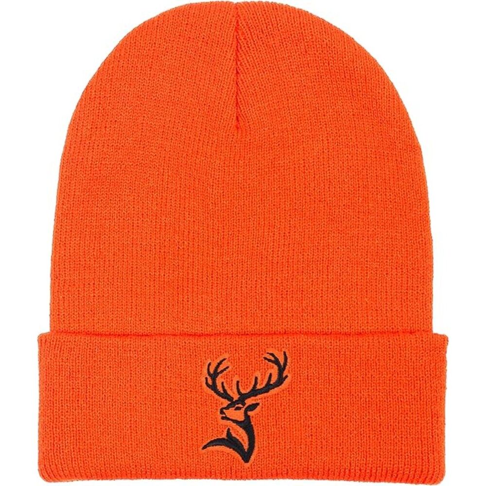 Unisex Dark Orange Deer Head Embroidery Adjustable Classic Hunting Baseball Cap